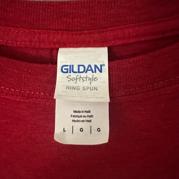 Red Graphic T-Shirt with Rep on Front - Picture 3 of 3